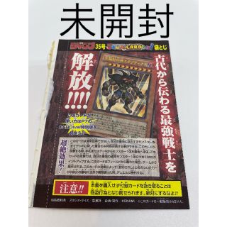 コナミ(KONAMI)の【未開封】遊戯王　ジャンプ付録３５号　究極封印神　エクゾディオス(シングルカード)