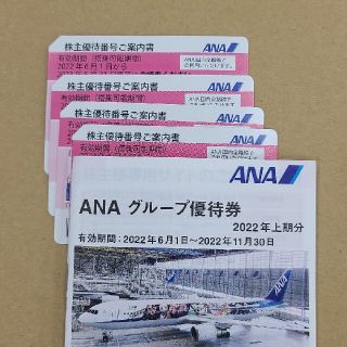 ANA株主優待券４枚　グループ優待券冊子(その他)