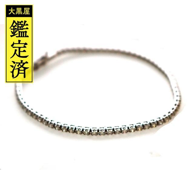 輝く高品質な Damiani - DAMIANI テニスブレスレット ダイヤモンド ホワイトゴールド【433】 ブレスレット/バングル