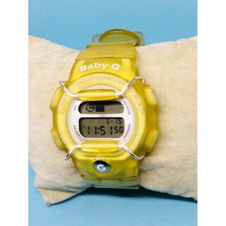 カシオ(CASIO)のF30）人気の(*'▽')カシオ・ベビーG電池交換済みBG-350イエロー腕時計(腕時計)