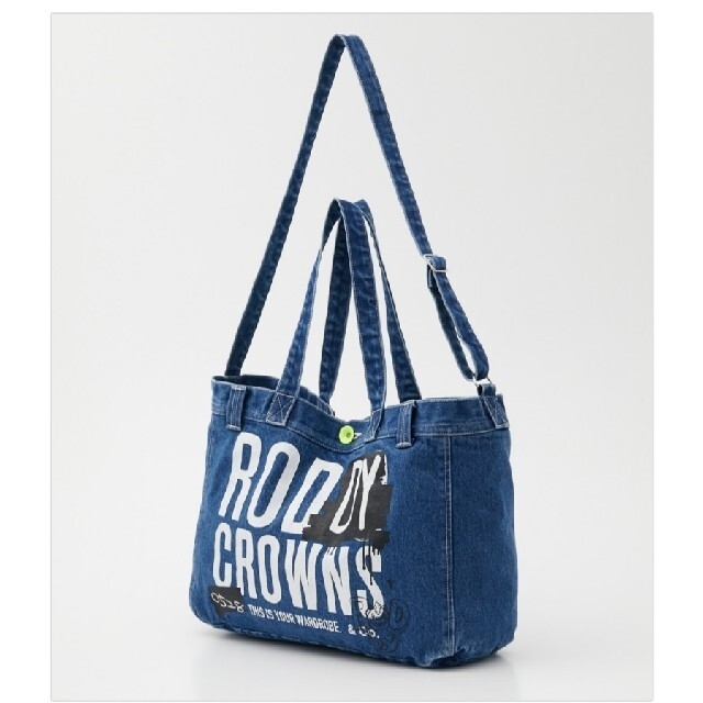 RODEO CROWNS WIDE BOWL(ロデオクラウンズワイドボウル)のRCWB 0528 R LOGO DENIM BAG レディースのバッグ(トートバッグ)の商品写真