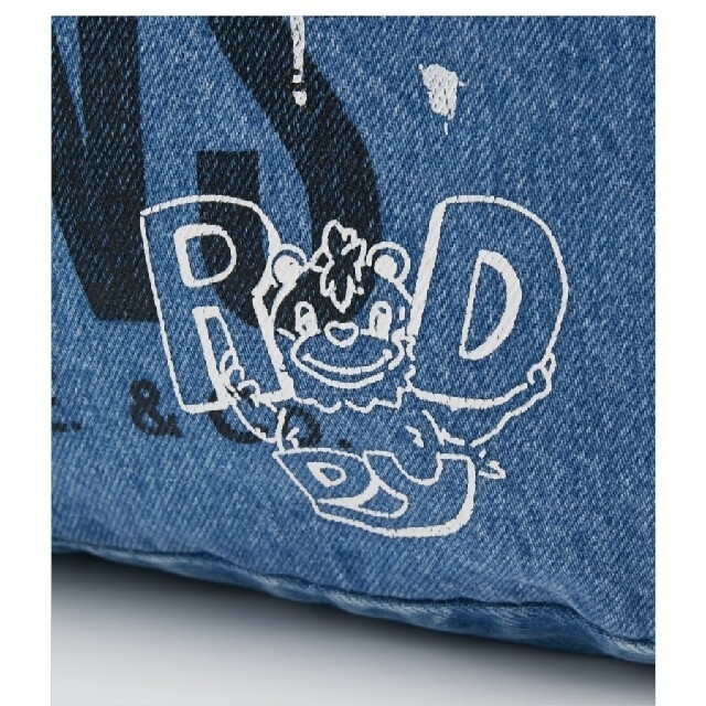 RODEO CROWNS WIDE BOWL(ロデオクラウンズワイドボウル)のRCWB 0528 R LOGO DENIM BAG レディースのバッグ(トートバッグ)の商品写真