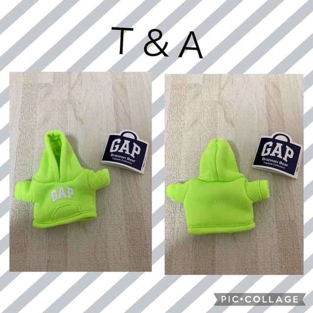 GAP(ギャップ)の【新品•未使用品】GAPガチャ　黄緑パーカーのみ エンタメ/ホビーのおもちゃ/ぬいぐるみ(キャラクターグッズ)の商品写真