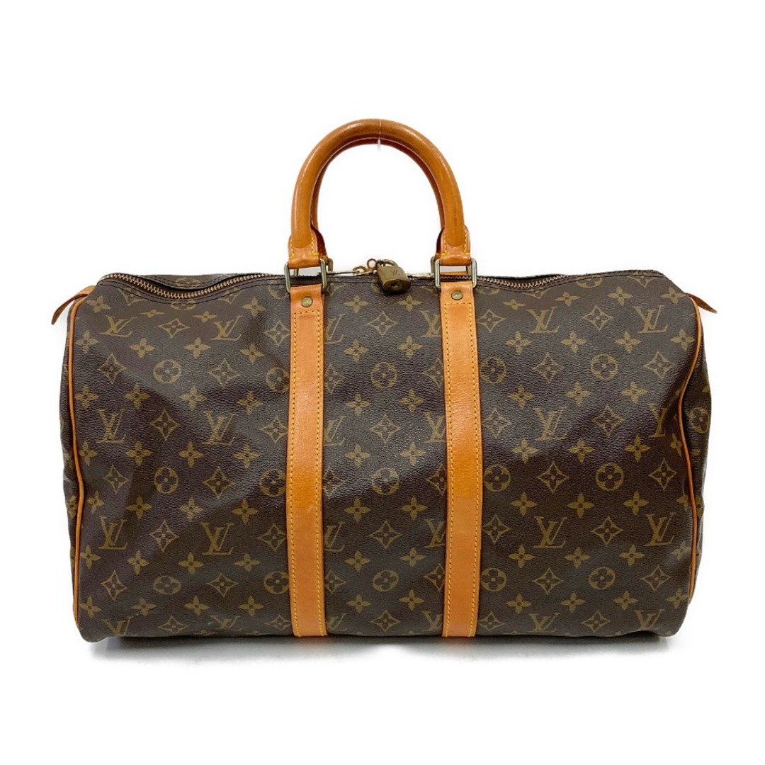 〇〇LOUIS VUITTON ルイヴィトン モノグラム キーポル 45 ボストンバッグ M41428 ブラウン