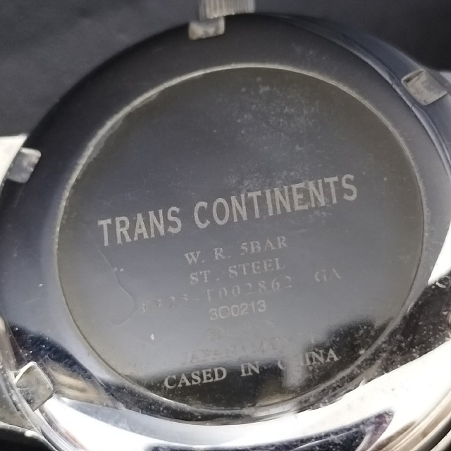 TRANS CONTINENTS(トランスコンチネンツ)のトランスコンチネンツ クォーツ時計 F325-T002862 レディースのファッション小物(腕時計)の商品写真