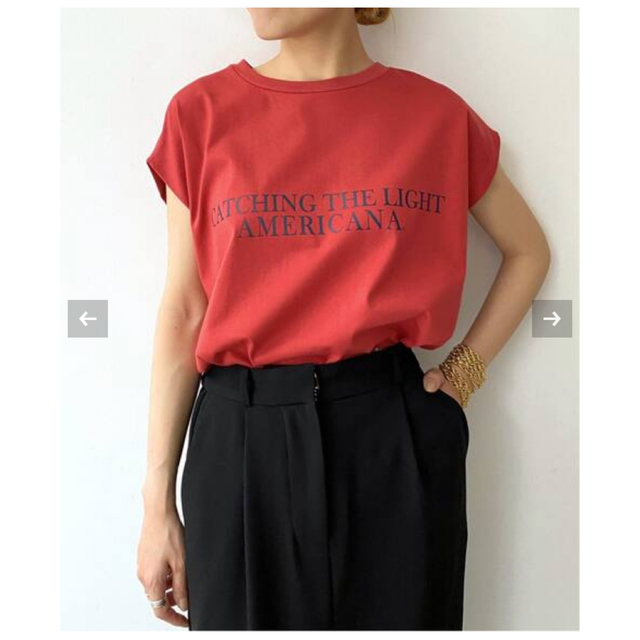 L'Appartement DEUXIEME CLASSE(アパルトモンドゥーズィエムクラス)の☆新品未使用☆ 【Americana/アメリカーナ】N/S LOGO TEE レディースのトップス(カットソー(半袖/袖なし))の商品写真