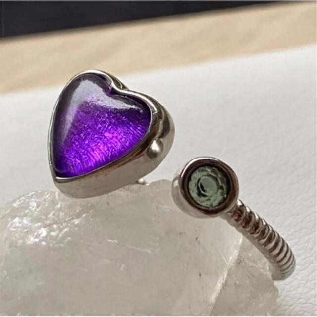 ギベオン隕石リング❣️(ハート♡) レディースのアクセサリー(リング(指輪))の商品写真