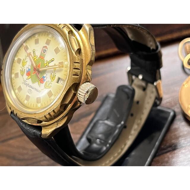 【楽天スーパーセール】 vostok 手巻 腕時計 アナログ ステンレス BLK ソ連軍 レア品 - 時計 アナログ(手巻き)