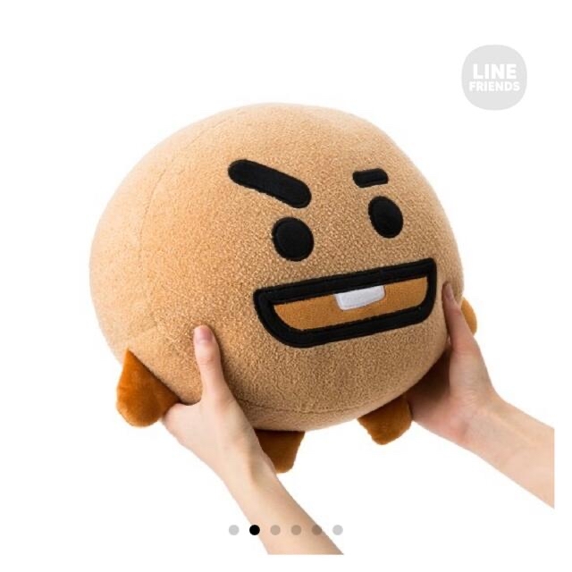 BT21(ビーティーイシビル)のSHOOKY クッション  オリジナル袋付き エンタメ/ホビーのタレントグッズ(アイドルグッズ)の商品写真