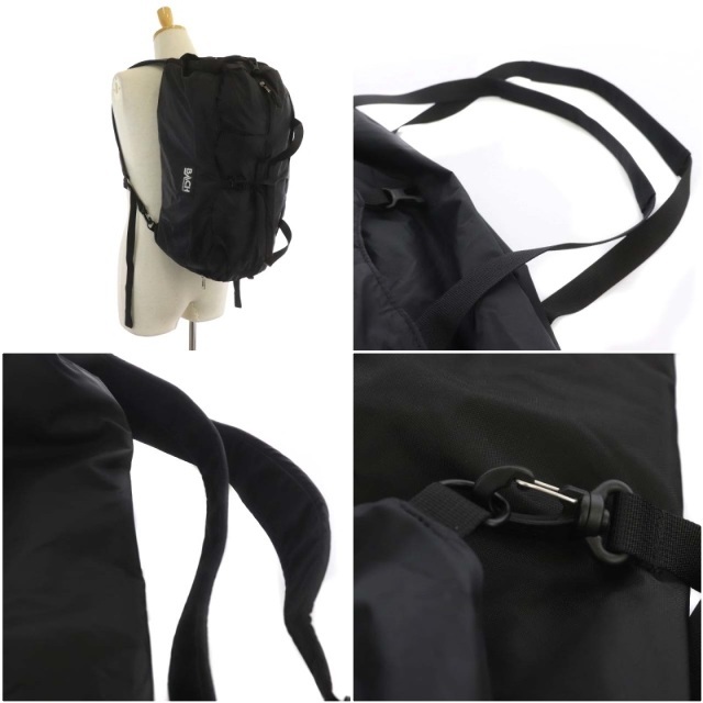 バッハ BACKPACKS ボストンバッグ 2way リュック コーデュラ 黒 6