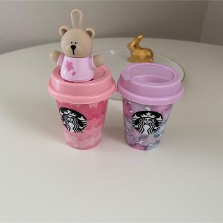 スターバックスコーヒー(Starbucks Coffee)のFrancfranc・スタバ　雑貨セット(ミニカップ・ベアリスタキャップ）(小物入れ)