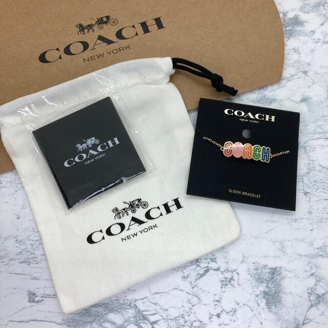 COACH(コーチ)の日本未入荷　海外限定　COACH ロゴ　レトロ　スライダー　ブレスレッド コーチ レディースのアクセサリー(ブレスレット/バングル)の商品写真