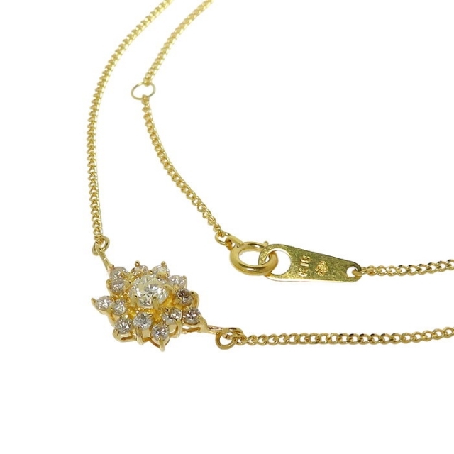 ネックレス K18 ダイヤモンド - アクセサリー ネックレス K18 ダイヤモンド - アクセサリー