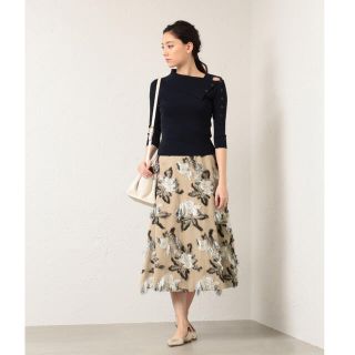 EPOCA THE SHOP ジャガードフレアスカート-connectedremag.com