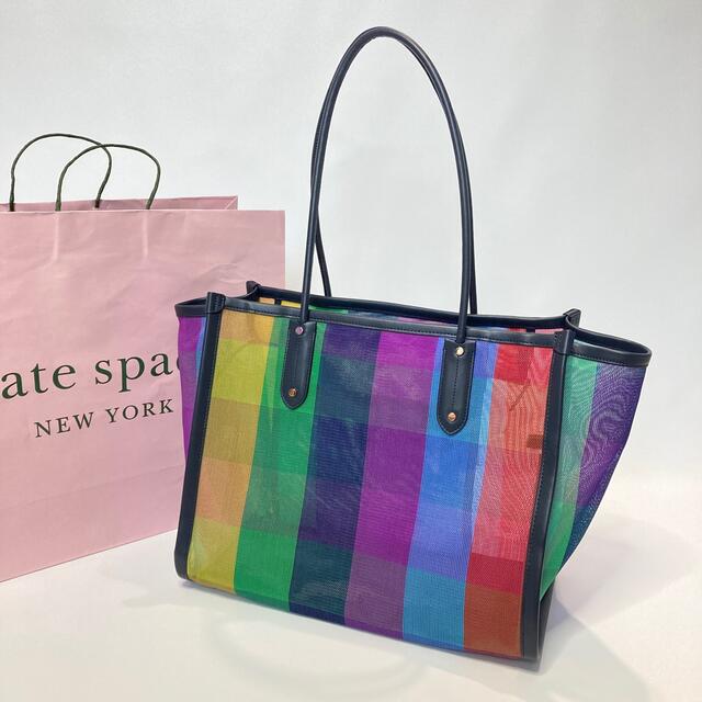 kate spade new york(ケイトスペードニューヨーク)の日本未入荷　新作　Kate Spade シースルーレインボーロゴショルダーバッグ レディースのバッグ(ショルダーバッグ)の商品写真