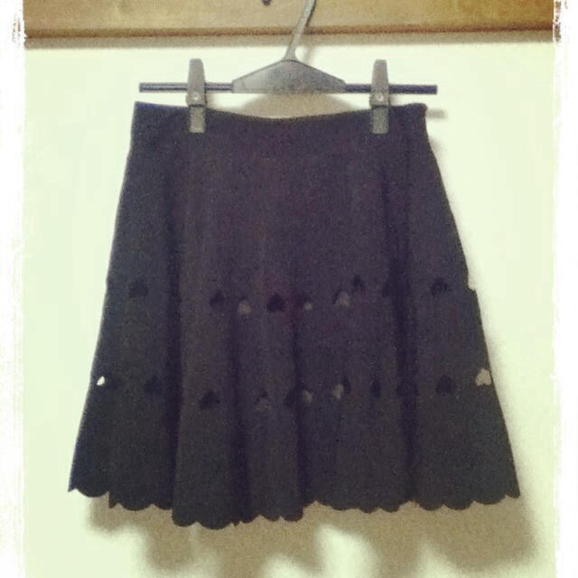 ハート型切り抜きスカート レディースのスカート(ミニスカート)の商品写真