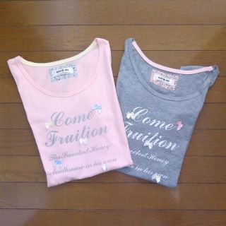 クレドソル(CLEF DE SOL)のTシャツ2枚セット　ピンク＆グレー　Mサイズ(Tシャツ(半袖/袖なし))