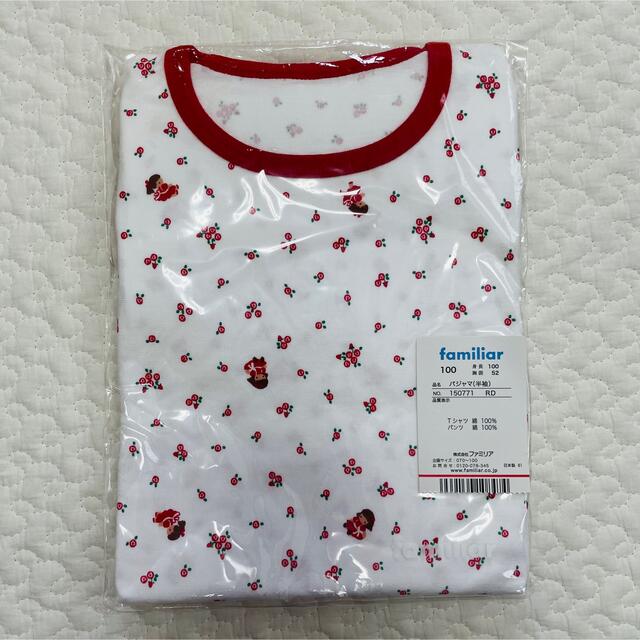 familiar ファミリア 新品 パジャマ 上下 100cm 半袖 familiar 花柄の通販 by R*U ファミリア familiar パジャマ 100
