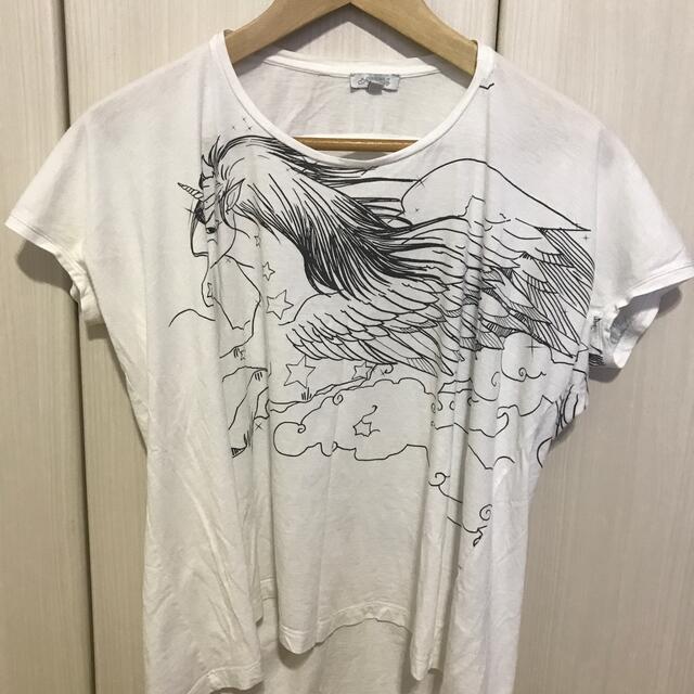 Roberto Cavalli(ロベルトカヴァリ)のペガサス変形Tシャツ レディースのトップス(Tシャツ(半袖/袖なし))の商品写真