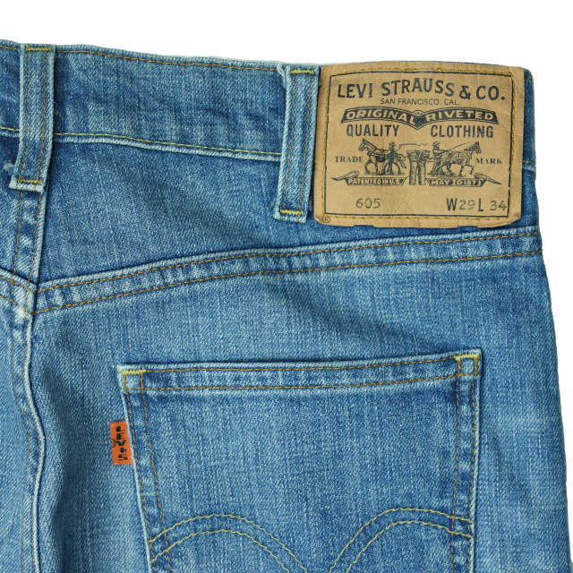 LEVI'S VINTAGE CLOTHING リーバイス ヴィンテージクロージング トルコ製 605 1960's スキニーデニムパンツ 30605-0029 29 インディゴ LVC 5ポケット ジッパーフライ 復刻 オレンジタブ BIGE ボトムス【中古】【LEVI'S VINTAGE CLOTHING】 メンズのパンツ(デニム/ジーンズ)の商品写真