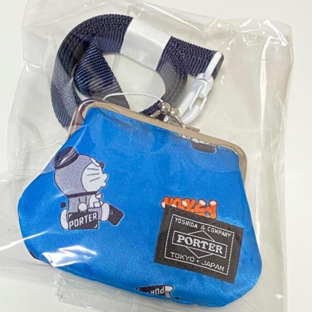 大人気新作小物新品】ドラえもん×PORTER がま口WALLET ※カラビナ付き fexon.hu
