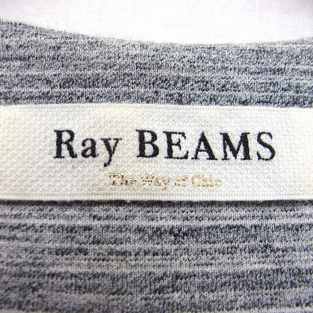 Ray BEAMS(レイビームス)のレイビームス Ray Beams ワンピース 膝上 ミニ Vネック 七分袖 綿混 レディースのワンピース(ミニワンピース)の商品写真