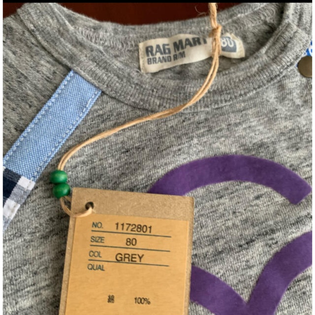 RAG MART(ラグマート)の⭐️未使用品　 ラグマート　 Tシャツ　男の子　80サイズ キッズ/ベビー/マタニティのベビー服(~85cm)(Ｔシャツ)の商品写真