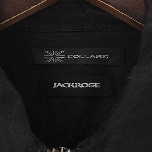 JACKROSE(ジャックローズ)のジャックローズ ジャケット バックスカル刺繍 ジップアップ M 黒 メンズのジャケット/アウター(その他)の商品写真