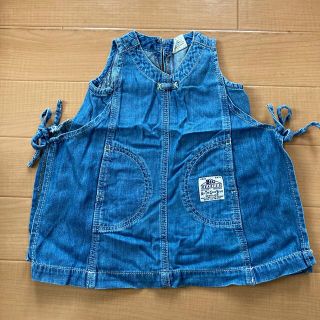 エフオーキッズ(F.O.KIDS)のエフオーキッズ　デニムワンピース　90＊チュニック、女の子、ノースリーブ、夏服(ワンピース)