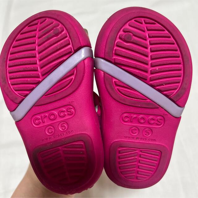 crocs(クロックス)のクロックス　ビジュー　サンダル　13cm キッズ/ベビー/マタニティのベビー靴/シューズ(~14cm)(サンダル)の商品写真