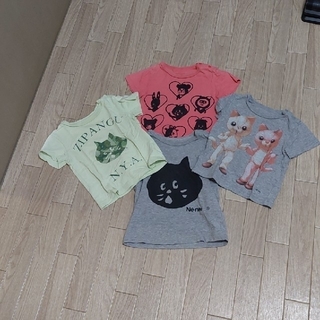 ネネット　にゃーTシャツ　4枚セット　80センチ(Ｔシャツ)