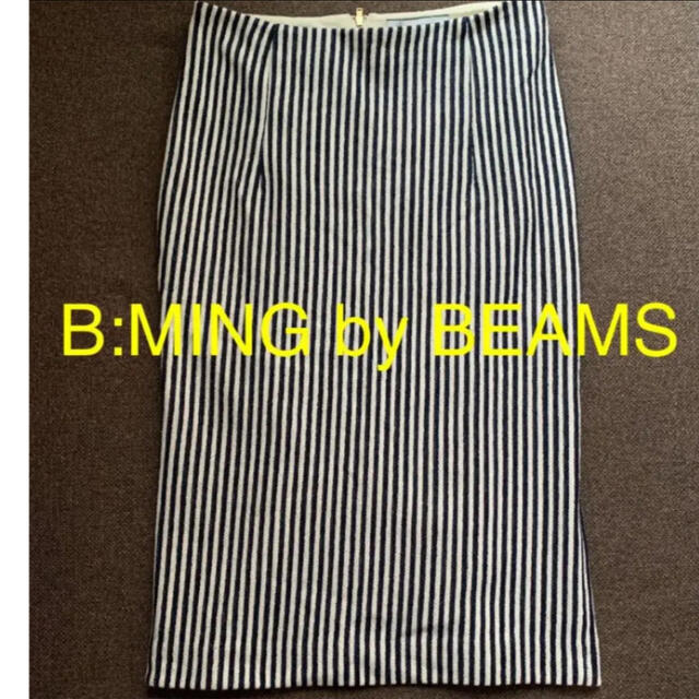 B:MING LIFE STORE by BEAMS(ビーミング ライフストア バイ ビームス)のB:MING by BEAMS ストライプ　タイトスカート レディースのスカート(ひざ丈スカート)の商品写真