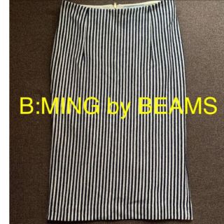 ビーミング ライフストア バイ ビームス(B:MING LIFE STORE by BEAMS)のB:MING by BEAMS ストライプ　タイトスカート(ひざ丈スカート)