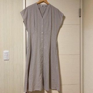 ユニクロ(UNIQLO)のUNIQLO ギンガムチェック ワンピース(ロングワンピース/マキシワンピース)