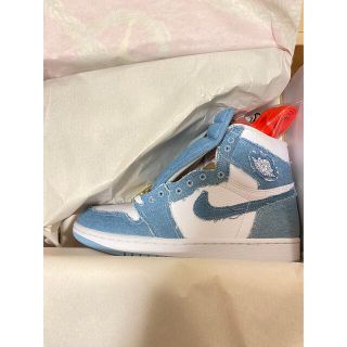 ナイキ(NIKE)のair joradan 1 high og denim(スニーカー)