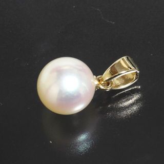 ミキモト(MIKIMOTO)のミキモト MIKIMOTO アコヤパール 7mm ネックレス トップ K14YG(ネックレス)