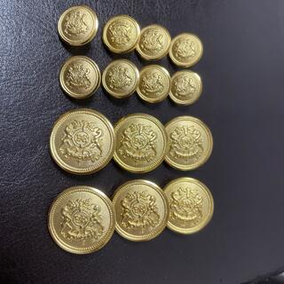 【未使用品】ゴールドメタルボタン14個セット①(テーラードジャケット)