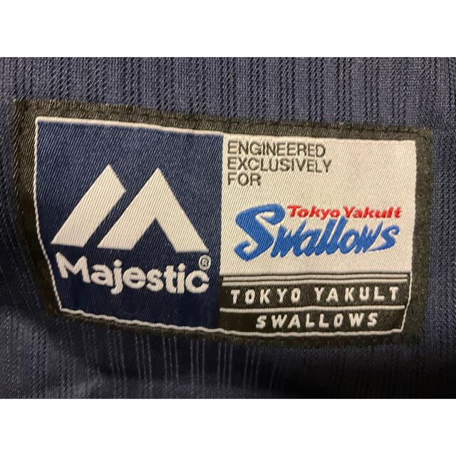 Majestic(マジェスティック)の山田哲人サイン入りヤクルトスワローズユニフォーム エンタメ/ホビーのタレントグッズ(スポーツ選手)の商品写真