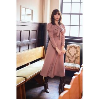 ハーリップトゥ(Her lip to)のherlipto Mademoiselle Bow-Tie Lace Dress(ロングワンピース/マキシワンピース)