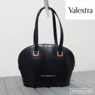 ヴァレクストラ(Valextra)の美品　Valextra：ヴァレクストラ：ショルダーバッグ　ブラック(ショルダーバッグ)