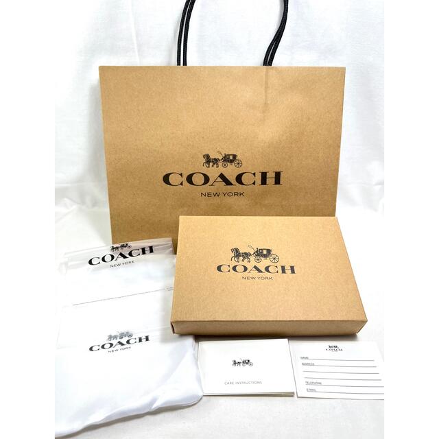 COACH(コーチ)のコーチ coach 新作 二つ折り財布 クロスグレインレザーシグネチャーブラック メンズのファッション小物(折り財布)の商品写真