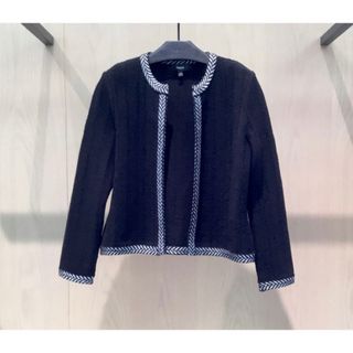 セオリー(theory)のTheory 20ss ツイードジャケット(ノーカラージャケット)