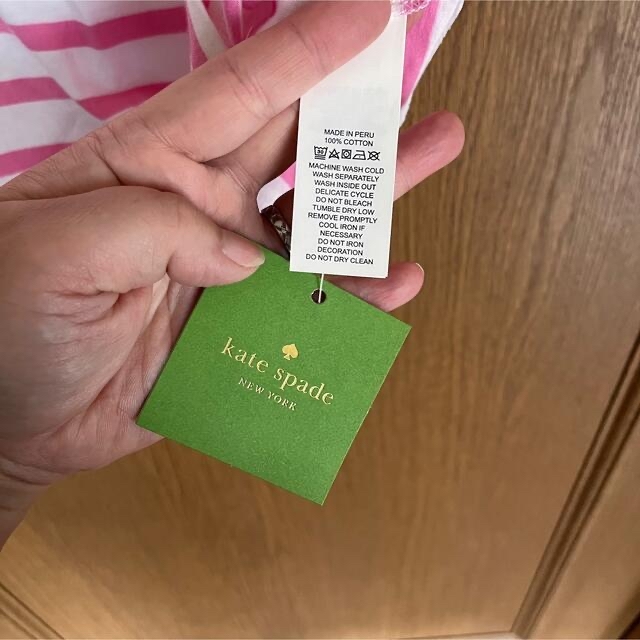 kate spade new york(ケイトスペードニューヨーク)のタグ付き‼︎ kate spade ボーダーTシャツ レディースのトップス(Tシャツ(半袖/袖なし))の商品写真