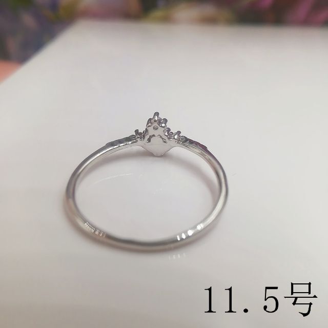 tt11078閉店セール11.5号リング細身優雅リングジルコニアリング レディースのアクセサリー(リング(指輪))の商品写真