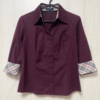 バーバリー(BURBERRY)のバーバリーロンドン　七分丈　シャツ　春　夏　秋　綿　ブラウス　ノバチェック(シャツ/ブラウス(長袖/七分))