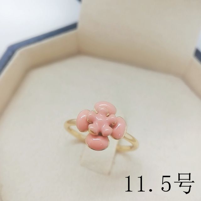 tt11079閉店セール11.5号リング可愛い花リング レディースのアクセサリー(リング(指輪))の商品写真