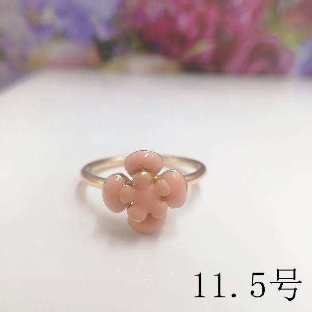 tt11079閉店セール11.5号リング可愛い花リング レディースのアクセサリー(リング(指輪))の商品写真