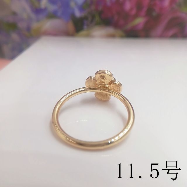 tt11079閉店セール11.5号リング可愛い花リング レディースのアクセサリー(リング(指輪))の商品写真