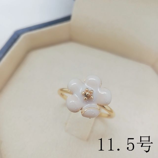 tt11080閉店セール11.5号リング可愛い花リング レディースのアクセサリー(リング(指輪))の商品写真