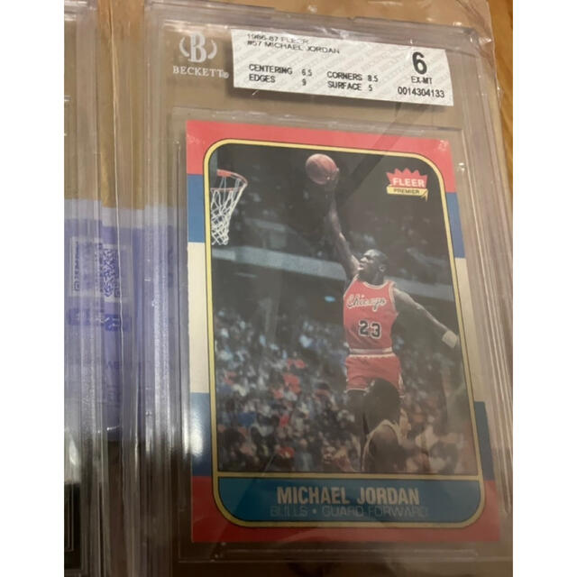 Michael Jordan1986FLEER rookie card BGS6